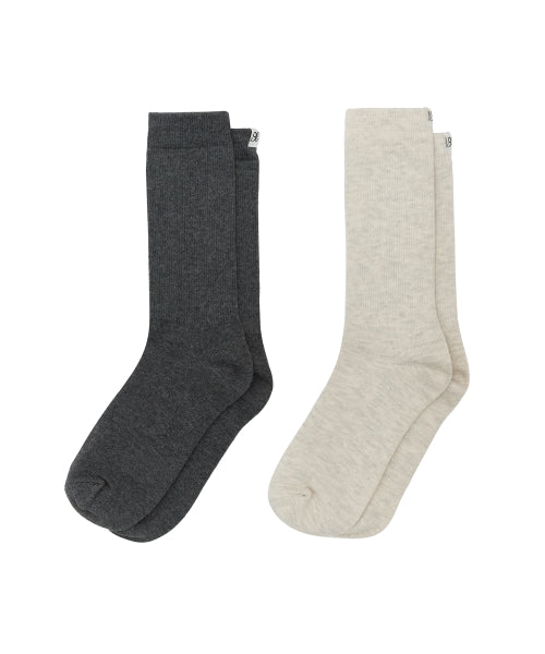 W Basic Heating Crew Socks (2 colors)