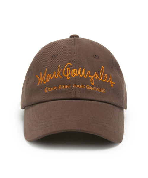 Sign Logo Lettering Ball Cap - BROWN
