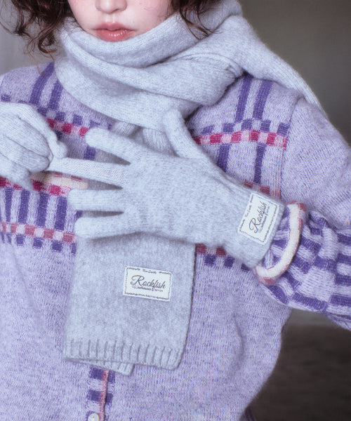FLUFFY SHORT GLOVES - 2 colors