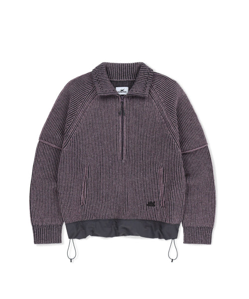 Hover Knit Polo Purple