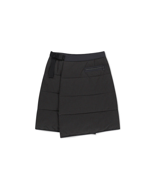 Flannel Insulated Lap Skirt Brown