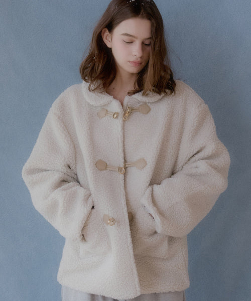 Pinyin Sealing Buckle Jacket (Ivory)