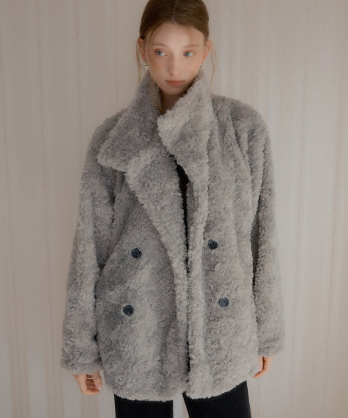 Schiff's Double Burton Fur Jacket (Gray)
