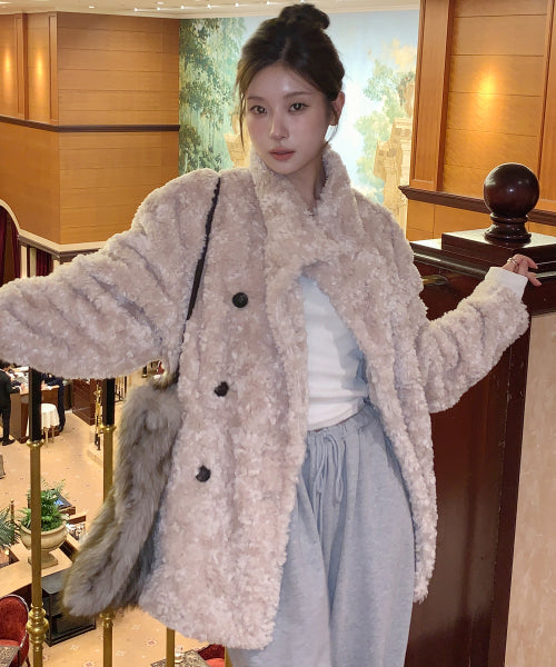 Schiff's Double Burton Fur Jacket (Ivory)