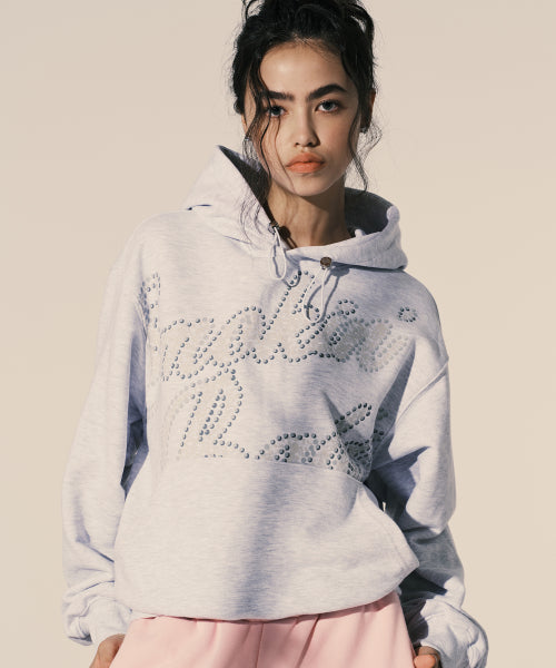 SMOKIN BADDIE HOODIE HEATHER GREY