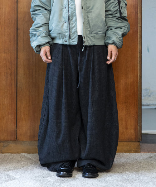 GP176 Wide Balloon Wool Pants (GRAY)