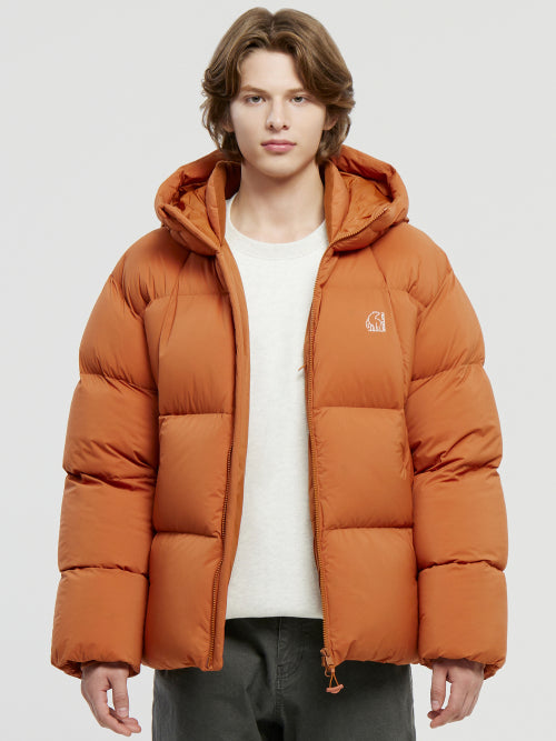 Lysa Crystal Down Camping Hoodie Jumper - M_Orange