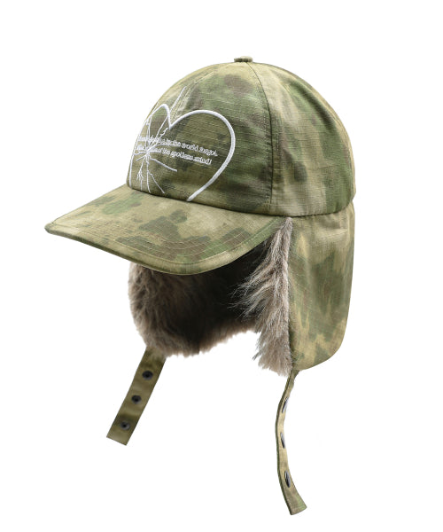 GC039 Camouflage Sunshine Heart Trapper Cap (CAMO)