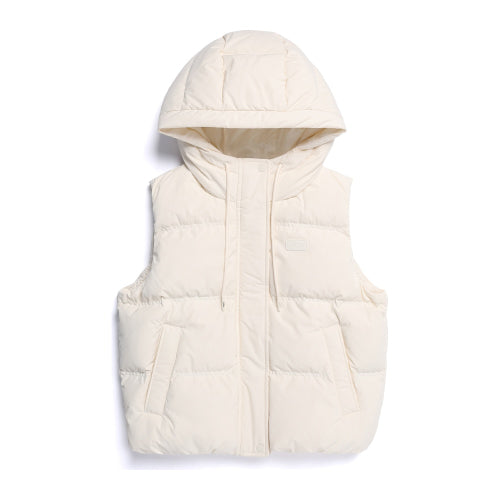 N254WDV940 여성 크라사 후디 덕다운 베스트 IVORY
