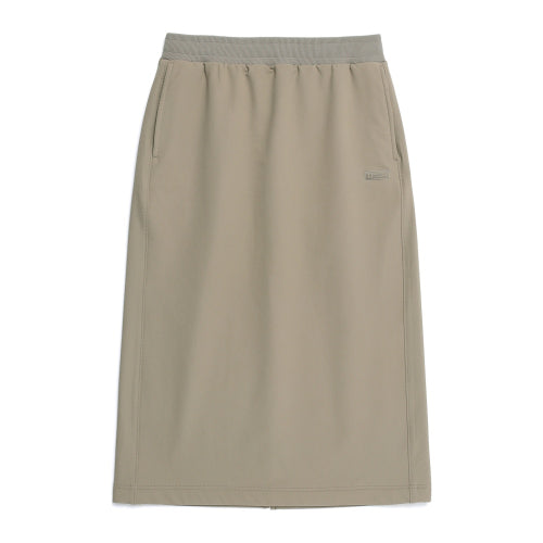N254WSK050 여성 아르켈론 더블웜 우븐 스커트 OAK BEIGE