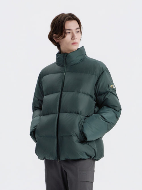 N254UDW970 에이라 하이넥 구스다운 점퍼 D/GREEN
