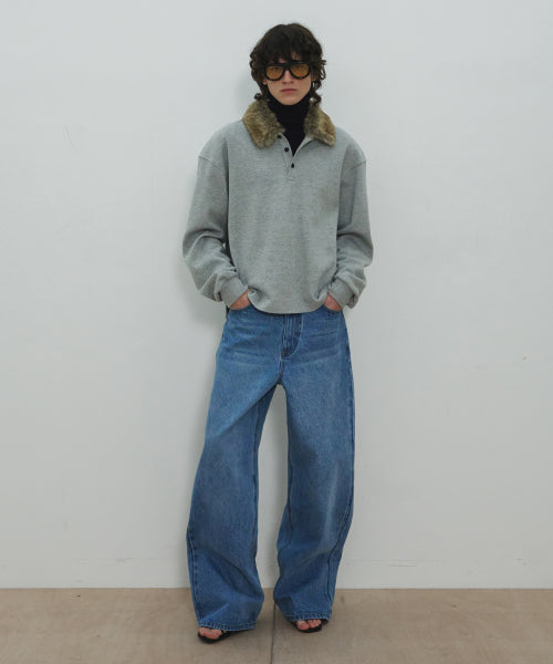 UNISEX, Loose-Fit Denim Pants / Light indigo