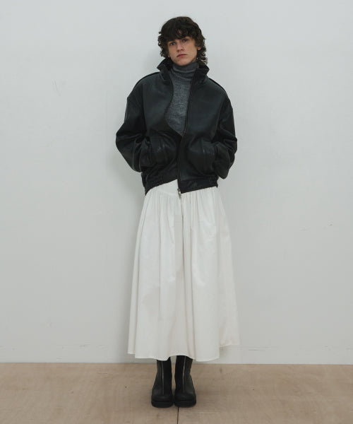 MJ Voluminous Cotton skirt / White