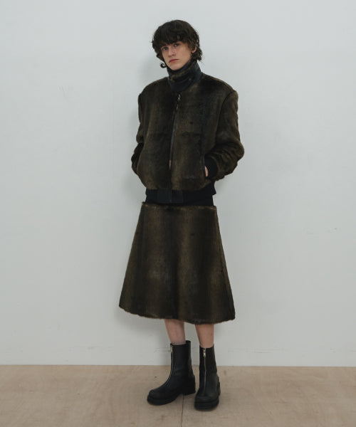 Mink Fur A Skirt / Black