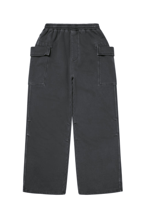 MUDDY CARGO SWEAT PANTS IN CHARCOAL