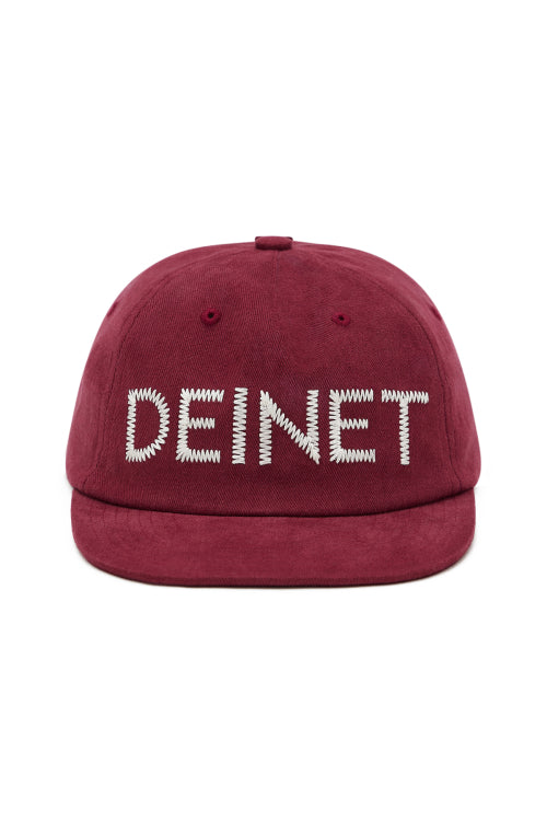 ZIGZAG LOGO MINI BAR DETAIL CAP IN BURGUNDY