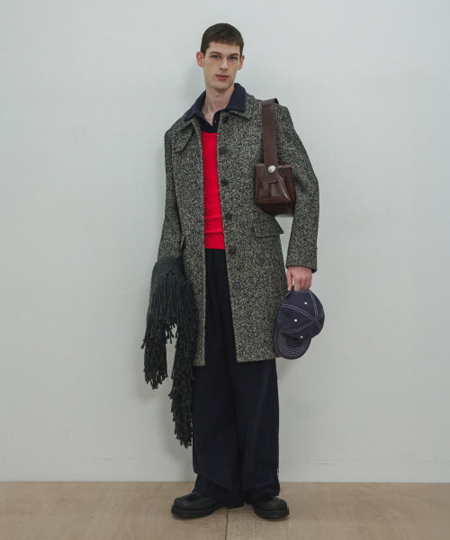 UNISEX, Wool Classic Mac Coat / Charcoal