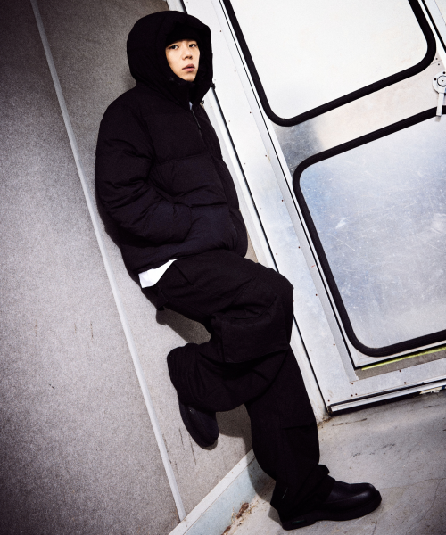 [SPAO X Kid Millie] LOVE$ICK Cargo Wide Pants (BLACK)_STPCF4VU01
