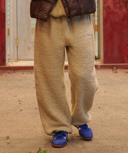 Teddy Wool Pants (Sand Beige)