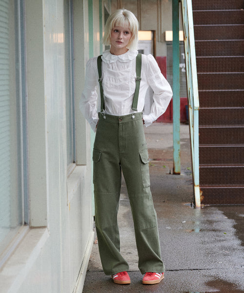 Suspender Cargo Pants (Khaki)