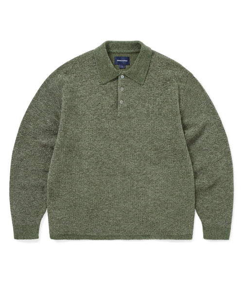 Velvet Knit Polo Green