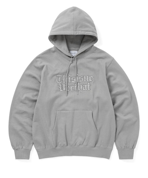 Old English Logo Hoodie Concrete