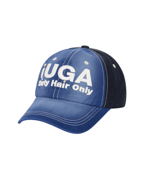 Washed Embroidery Ball Cap (Blue)