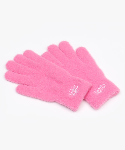 RC FLUFFY LOGO GLOVE HOT PINK