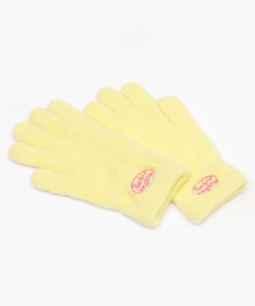 RC FLUFFY LOGO GLOVE YELLOW