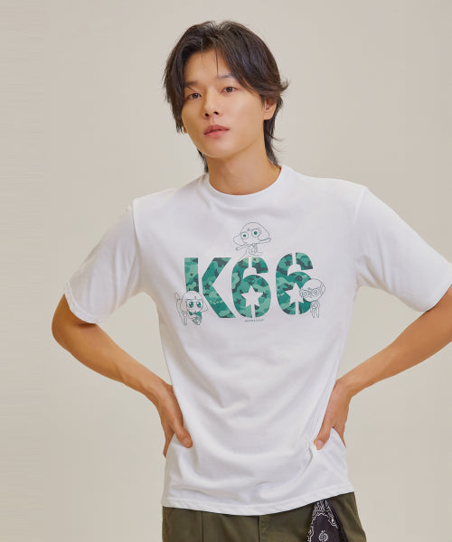 [Frog Sergeant Keroro] Short-sleeve T-shirt (KHAKI)_SPRLF4TU02