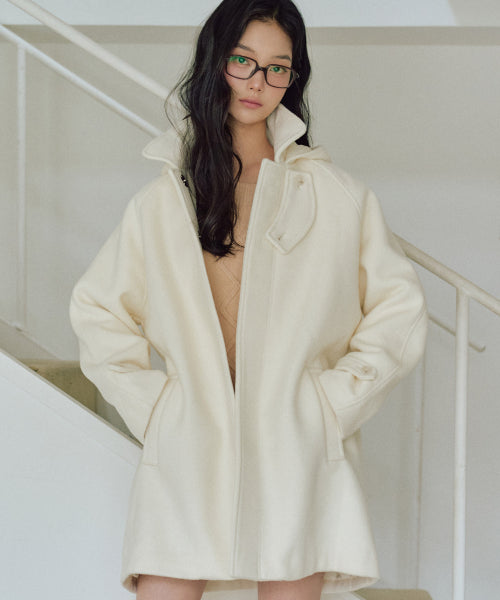 Freya Classic Hooded Coat [IVORY]