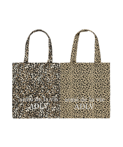 LEOPARD PRINT BASIC LOGO ECO BAG
