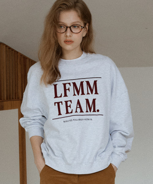 Atelier embroidered sweatshirt (Melange Gray)