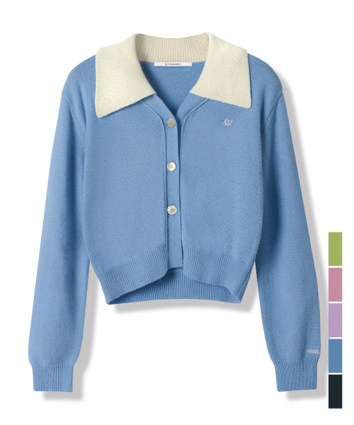 Sailor Collar Knit Cardigan_5Colors
