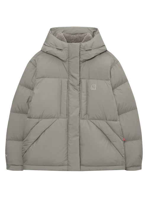 Carbe Crystal Down Utility Hoodie Jumper - W_Grey