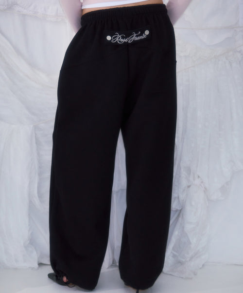 Back Point 2Way Sweatpants [Black]
