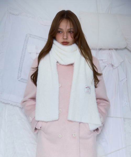 Cozy Fur Muffler [Ivory]