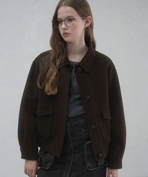 Bene Handmade Wool Jacket BROWN