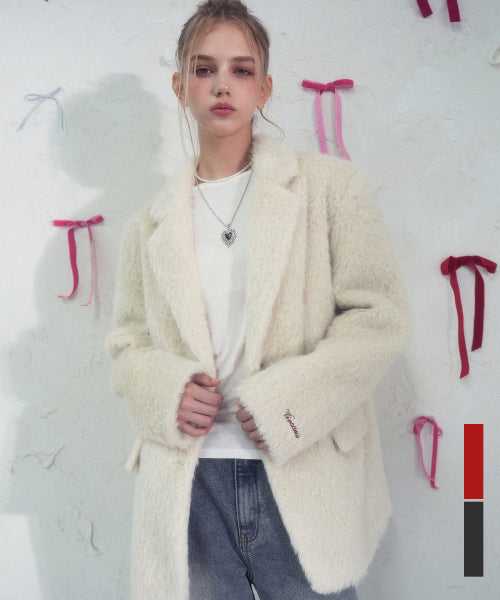 Elizabeth Boucle Blazer IVORY_2Colors