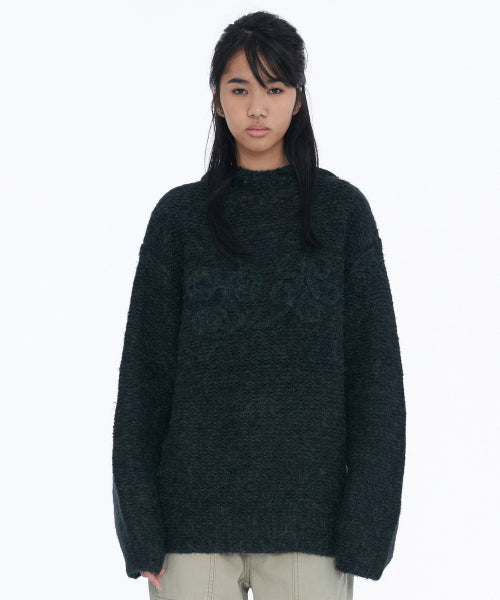 Oversized Balaclava Knit Teal