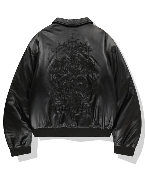 2 Crossed Viper Bomber Jacket - Black