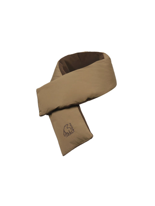 Compact crystal down neck warmer_ORANGE BROWN