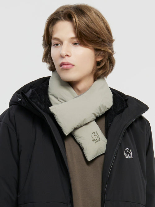 Compact crystal down neck warmer_Light Khaki