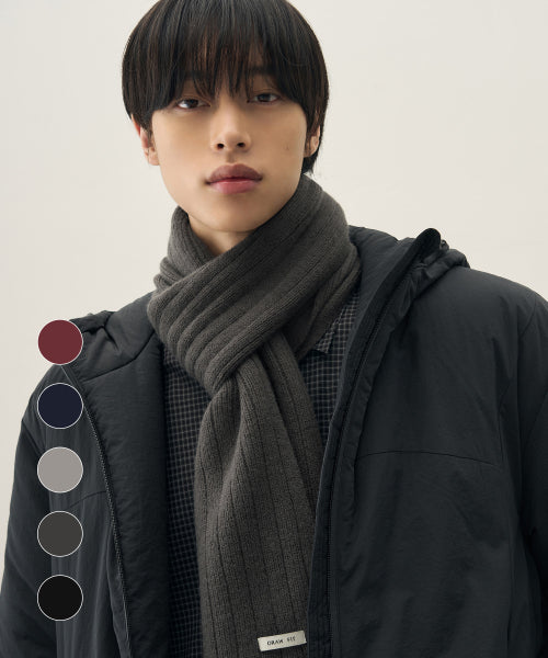 SIERRA RIBBED KNIT MUFFLER [5color]