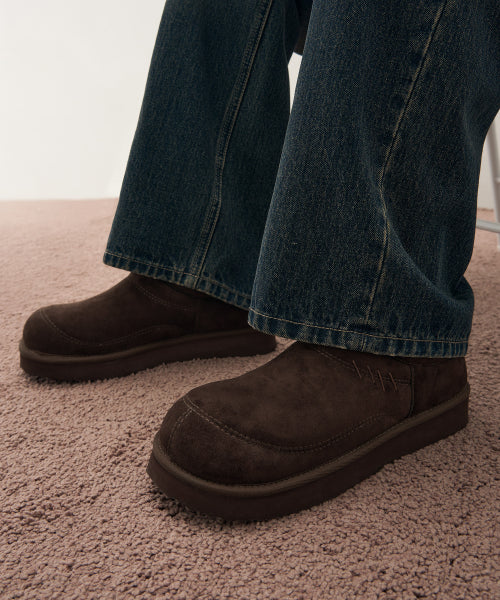 WOOL SNUG SLIDE [BROWN]