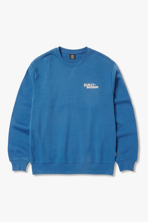 Harley Davidson Eagle Sweatshirt T-shirt _Blue HH15309331