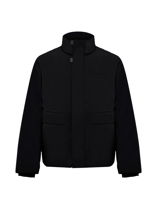 La Belle (Label) Men's Cashmere Short Coat Down Jacket_Black