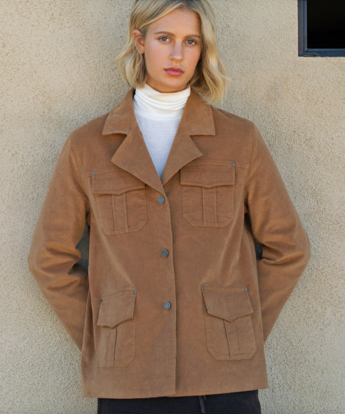 BAT CORDUROY JACKET [CAMEL]