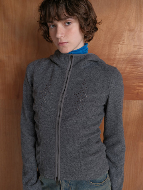 Studded Hood Jumper VW5WM245_2color