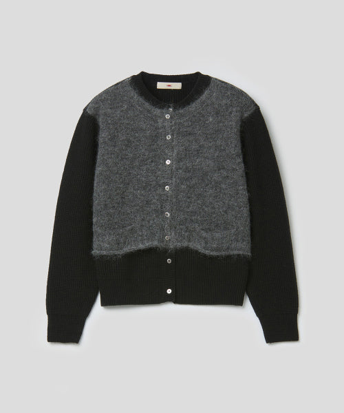 OVERLAP CARDIGAN (BLACK)